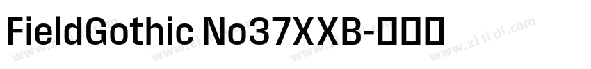 FieldGothic No37XXB字体转换